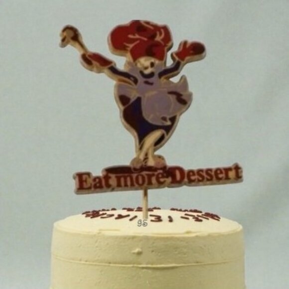 Vtg 2004 Red Hat Society “Eat More Dessert” Stick Pin – Whimsical Collectible - Picture 3 of 13